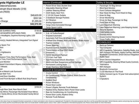 Used 2023 Toyota Highlander LE AWD/4WD image 13