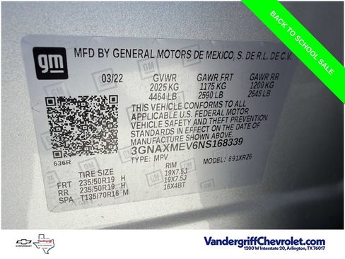 Used 2022 Chevrolet Equinox RS w/ RS Leather Package FWD image 29