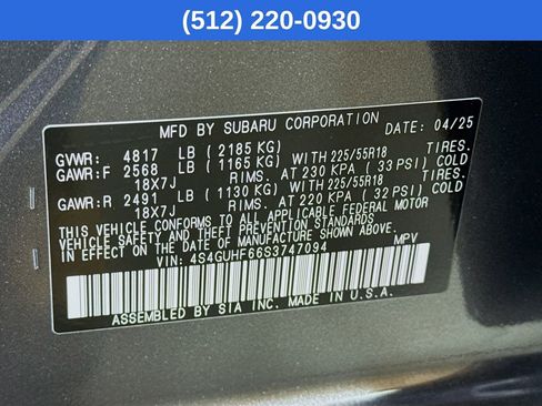 Certified 2025 Subaru Crosstrek 2.5i Sport w/ Crosstrek Mirror Package image 40