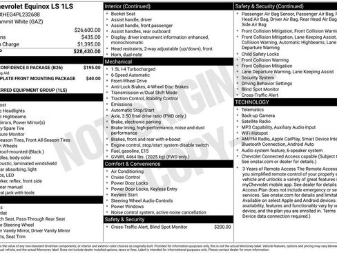 Used 2023 Chevrolet Equinox LS w/ Driver Confidence II Package FWD image 16