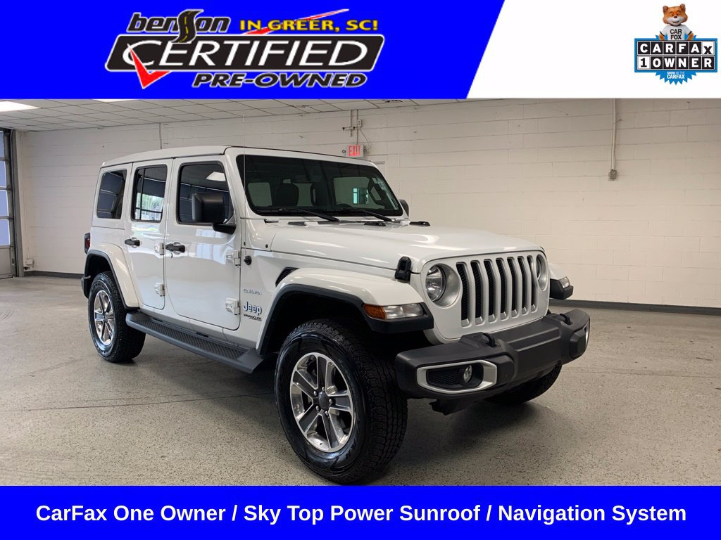 Certified 2022 Jeep Wrangler Unlimited Sahara w/ Cold Weather Group AWD/4WD image 1