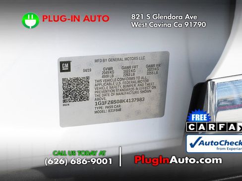 Used 2019 Chevrolet Bolt Premier w/ Infotainment Package image 8