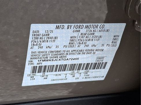 New 2026 Ford Explorer Tremor w/ Tremor Ultimate Package image 19