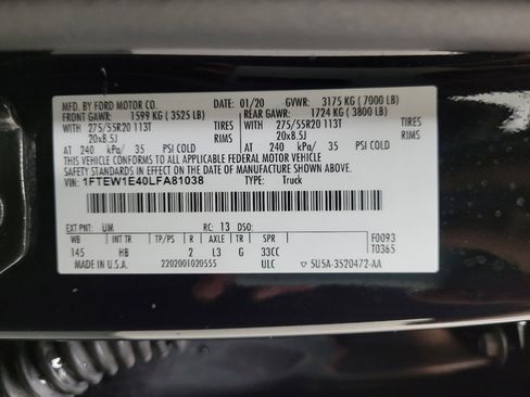 Used 2020 Ford F150 Lariat AWD/4WD image 33