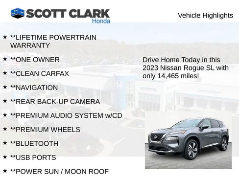 Used 2023 Nissan Rogue SL w/ SL Premium Package image 12
