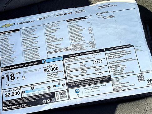 New 2025 Chevrolet Silverado 1500 W/T w/ WT Value Package image 13