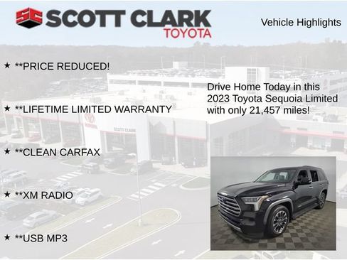 Used 2023 Toyota Sequoia Limited w/ Tow Technology Package AWD/4WD image 13
