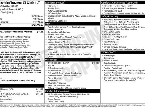 Used 2021 Chevrolet Traverse LT AWD/4WD image 4