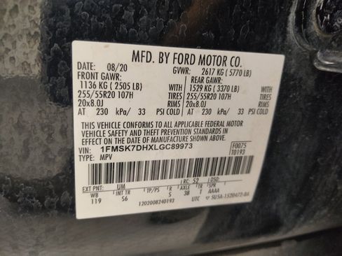 Used 2020 Ford Explorer XLT w/ Equipment Group 202A image 33