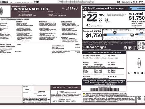 Used 2019 Lincoln Nautilus Reserve image 5