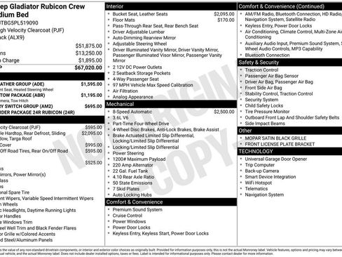 Used 2023 Jeep Gladiator Rubicon w/ Cold Weather Group image 17