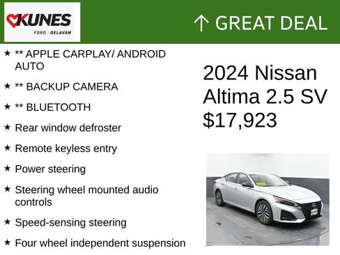 Used 2024 Nissan Altima 2.5 SV FWD image 2