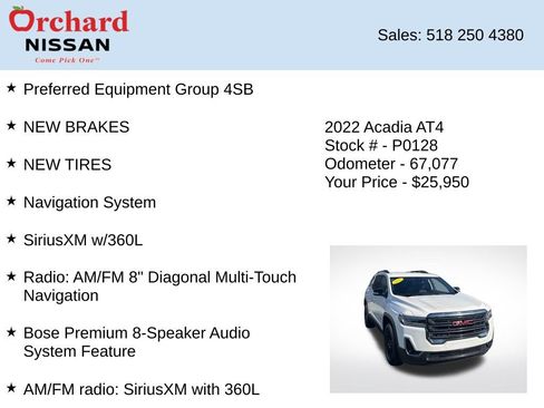 Used 2022 GMC Acadia AT4 AWD/4WD image 7