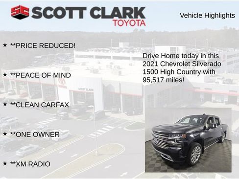 Used 2021 Chevrolet Silverado 1500 High Country w/ Technology Package AWD/4WD image 8