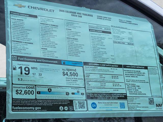 New 2026 Chevrolet Colorado Trail Boss AWD/4WD image 18