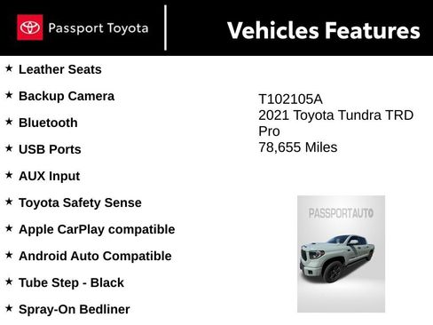 Used 2021 Toyota Tundra TRD Pro AWD/4WD image 9
