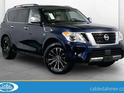 Used 2019 Nissan Armada Platinum w/ Captain's Chairs Package AWD/4WD image 1