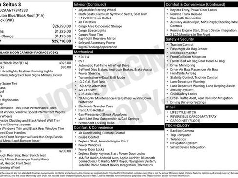 New 2026 Kia Seltos S AWD/4WD image 22