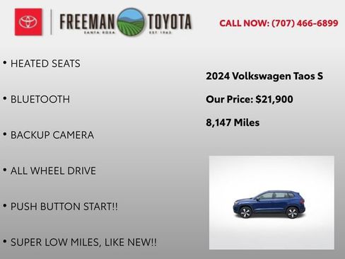 Used 2024 Volkswagen Taos S image 4