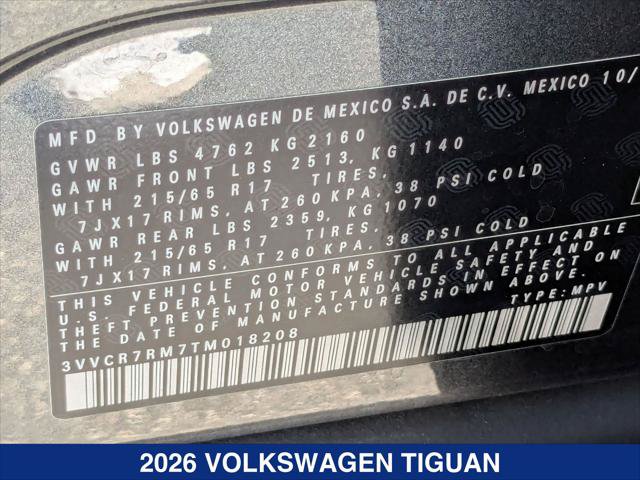 Certified 2026 Volkswagen Tiguan S FWD image 24