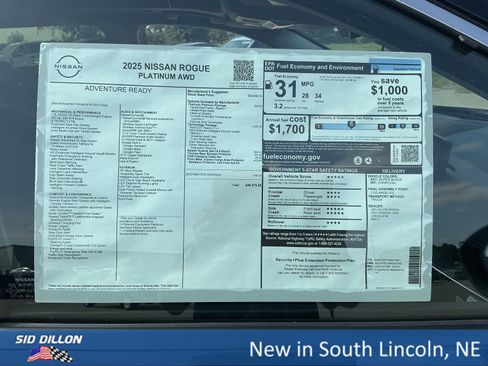 New 2025 Nissan Rogue Platinum w/ Tech Package image 13