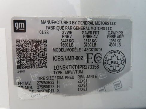 Used 2023 Chevrolet Tahoe High Country image 63