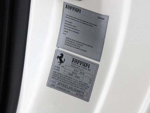 Certified 2020 Ferrari 812 Superfast RWD image 36