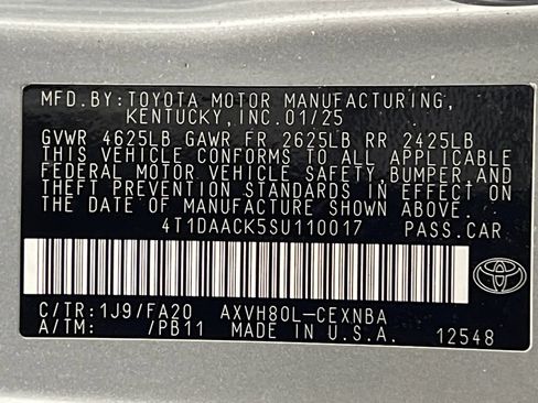 Used 2025 Toyota Camry LE FWD image 68
