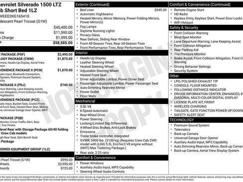 Used 2019 Chevrolet Silverado 1500 LTZ w/ LTZ Plus Package RWD image 2