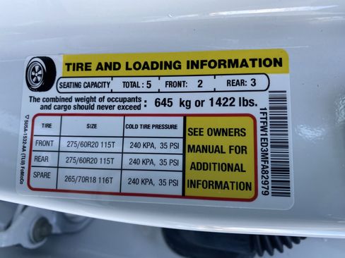 Used 2021 Ford F150 Lariat w/ Equipment Group 502A High image 40