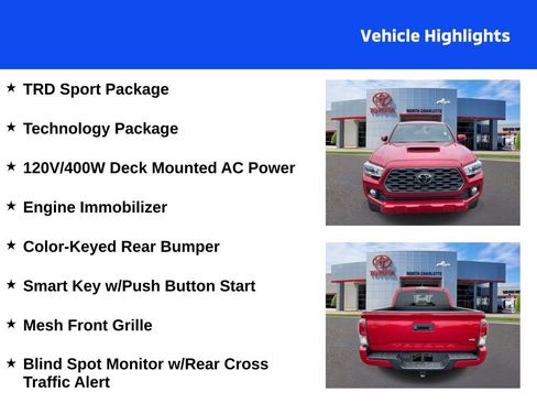 Used 2022 Toyota Tacoma TRD Sport w/ Technology Package image 4