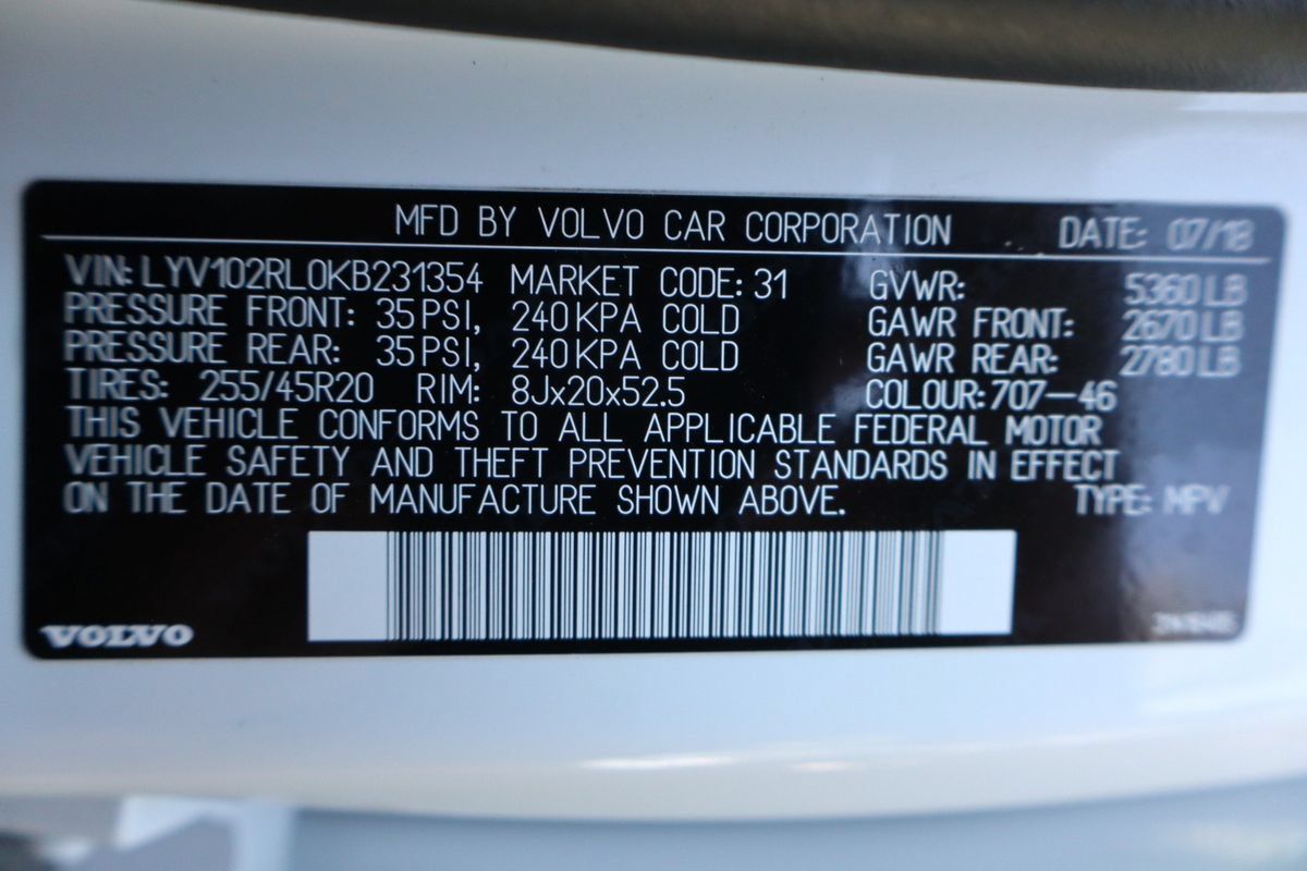 Used 2019 Volvo XC60 T5 Inscription w/ Protection Package AWD/4WD image 48