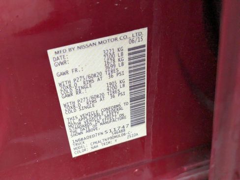 Used 2015 Nissan Titan SV w/ SV Value Truck Package image 11