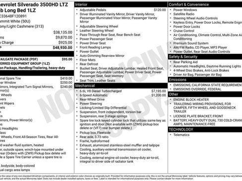 Used 2008 Chevrolet Silverado 3500 LTZ w/ EZ-Lift Tailgate Package image 80