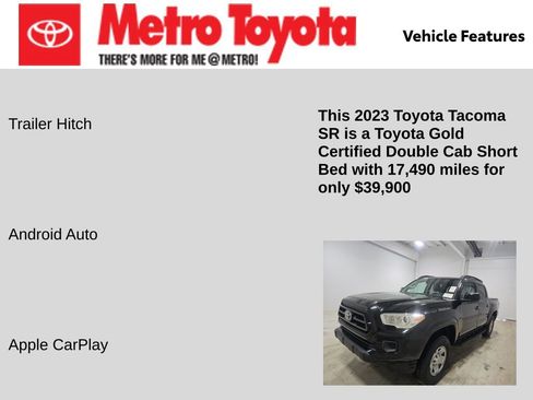 Certified 2023 Toyota Tacoma SR image 11