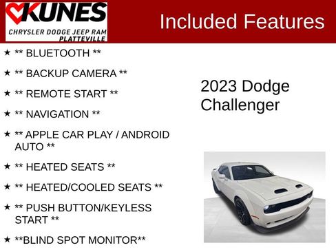 Used 2023 Dodge Challenger SRT Hellcat RWD image 2