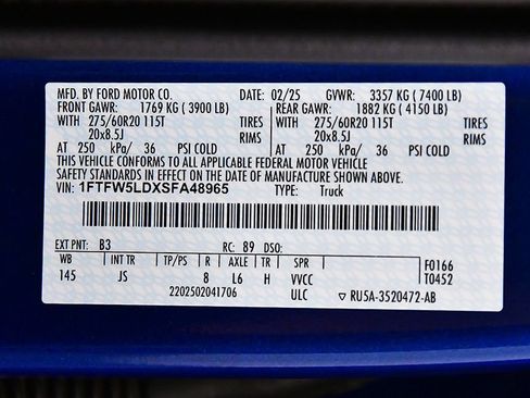 Used 2025 Ford F150 Lariat w/ Equipment Group 502A High AWD/4WD image 17