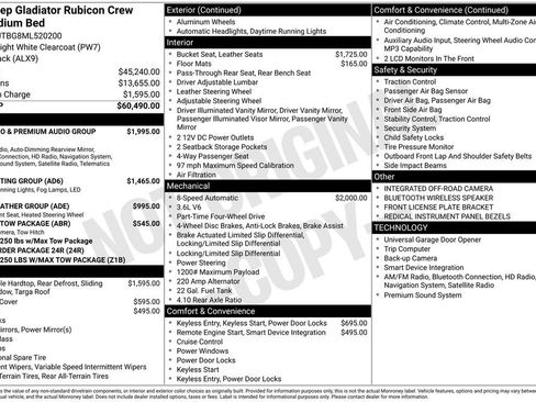 Used 2021 Jeep Gladiator Rubicon AWD/4WD image 68