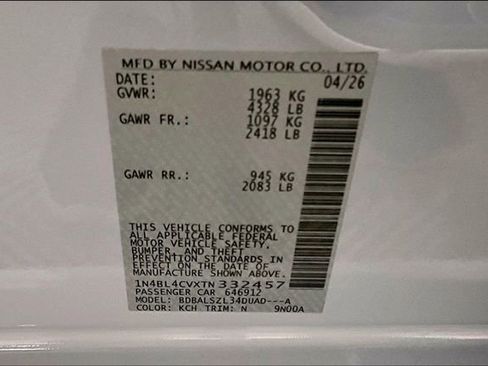 New 2026 Nissan Altima 2.5 SR FWD image 39