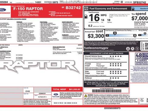 Used 2025 Ford F150 Raptor AWD/4WD image 9