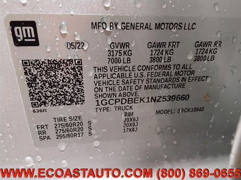 Used 2022 Chevrolet Silverado 1500 Custom AWD/4WD image 18