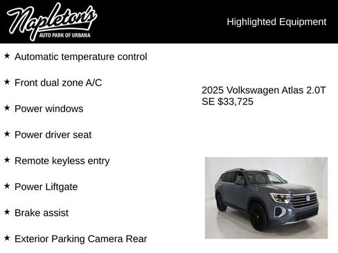 Used 2025 Volkswagen Atlas SE AWD/4WD image 15