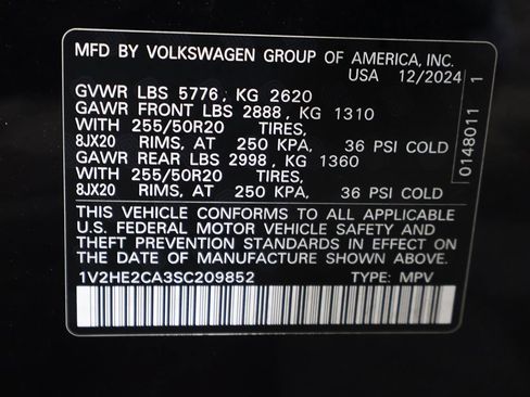 Used 2025 Volkswagen Atlas Cross Sport SE AWD/4WD image 53