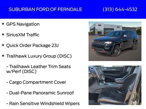 Used 2017 Jeep Grand Cherokee Trailhawk w/ Trailhawk Luxury Group image 4