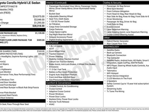 New 2026 Toyota Corolla LE w/ LE Premium Package FWD image 32