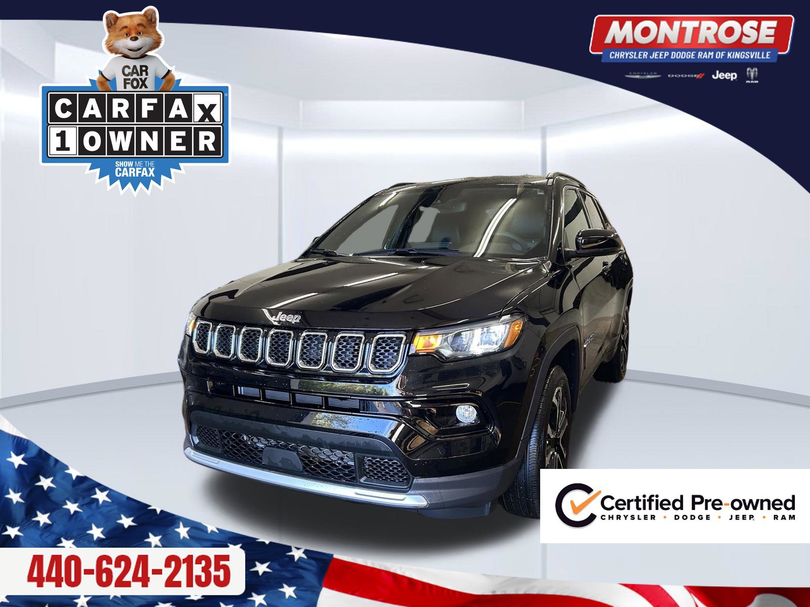 Certified 2024 Jeep Compass Limited AWD/4WD 360° Tour