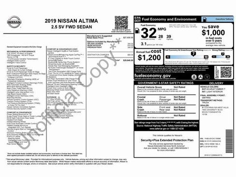 Used 2019 Nissan Altima 2.5 SV image 3