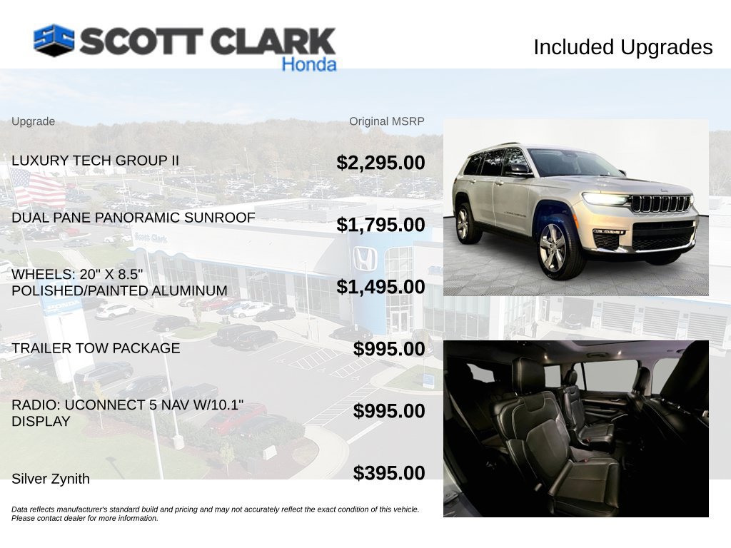 Used 2021 Jeep Grand Cherokee L Limited w/ Luxury Tech Group II AWD/4WD image 8