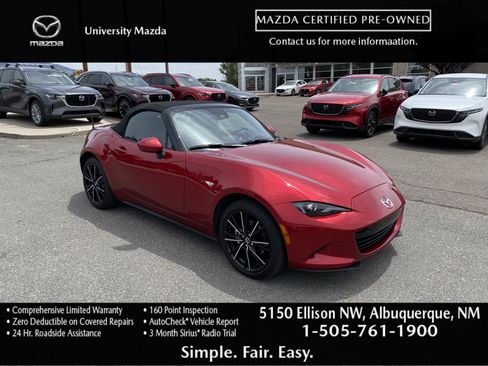 Used 2024 MAZDA MX-5 Miata Grand Touring w/ Weather Package RWD image 1