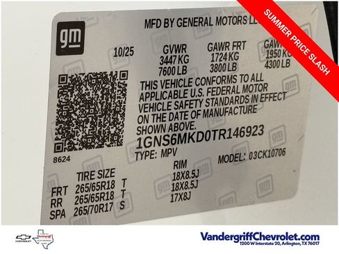 New 2026 Chevrolet Tahoe LS AWD/4WD image 26